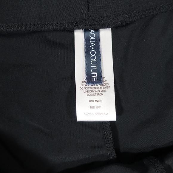 Aqua Couture Swim Shorts Plus Women 18W Black NWT - Picture 6 of 8